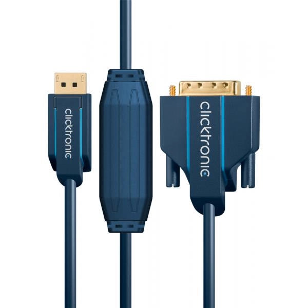 Cavo Monitor DisplayPort Maschio a DVI-D Maschio 2 m Blu