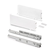 Cassetto esterno Simplex 25 kg, altezza 159 mm, profondità 440 mm, Acciaio, Grigio antracite