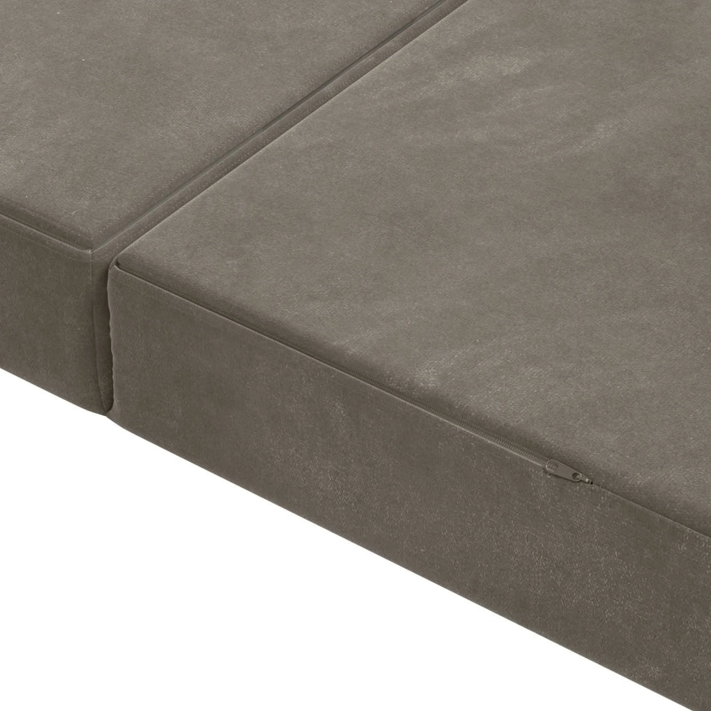 Divano Letto Pieghevole 200 x 67 x 45 cm Grigio Chiaro 900263