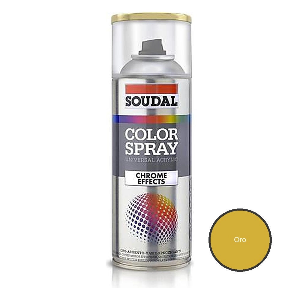 Smalto spray decorativo soudal 400 ml *** colore- metalli preziosi oro antico soudal 400 ml, confezione 1