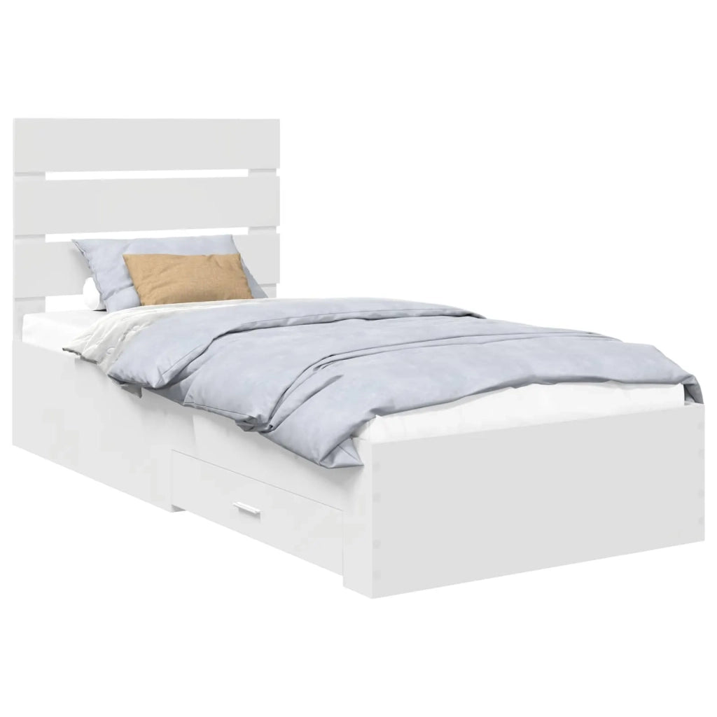 Struttura del letto Bianco 90 x 190 cm Legno multistrato 3412020