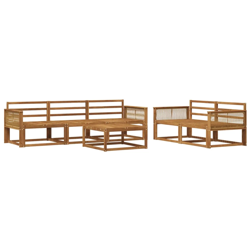 Set di divani da esterno 6 pcs Naturale 3382347