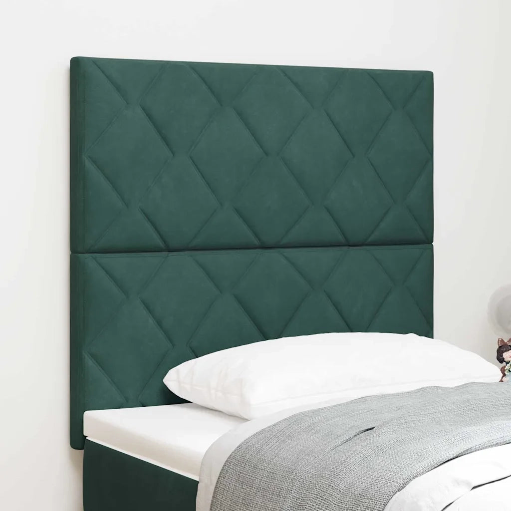 Testiera LED Verde Scuro 100 cm Velluto 3338511