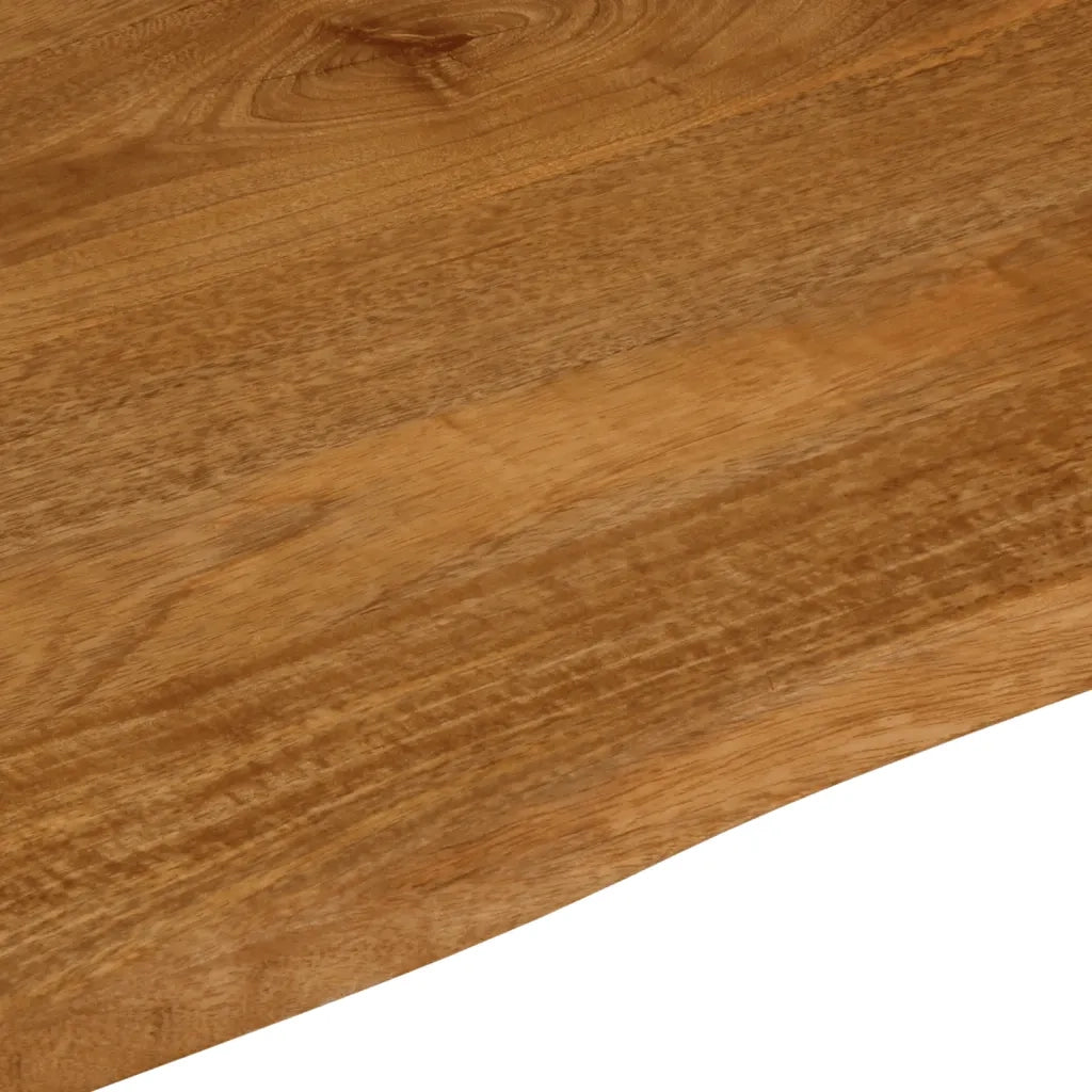 vidaXL Piano per Tavolo 90x80x3,8cm Bordi Vivi in Legno Massello Mango