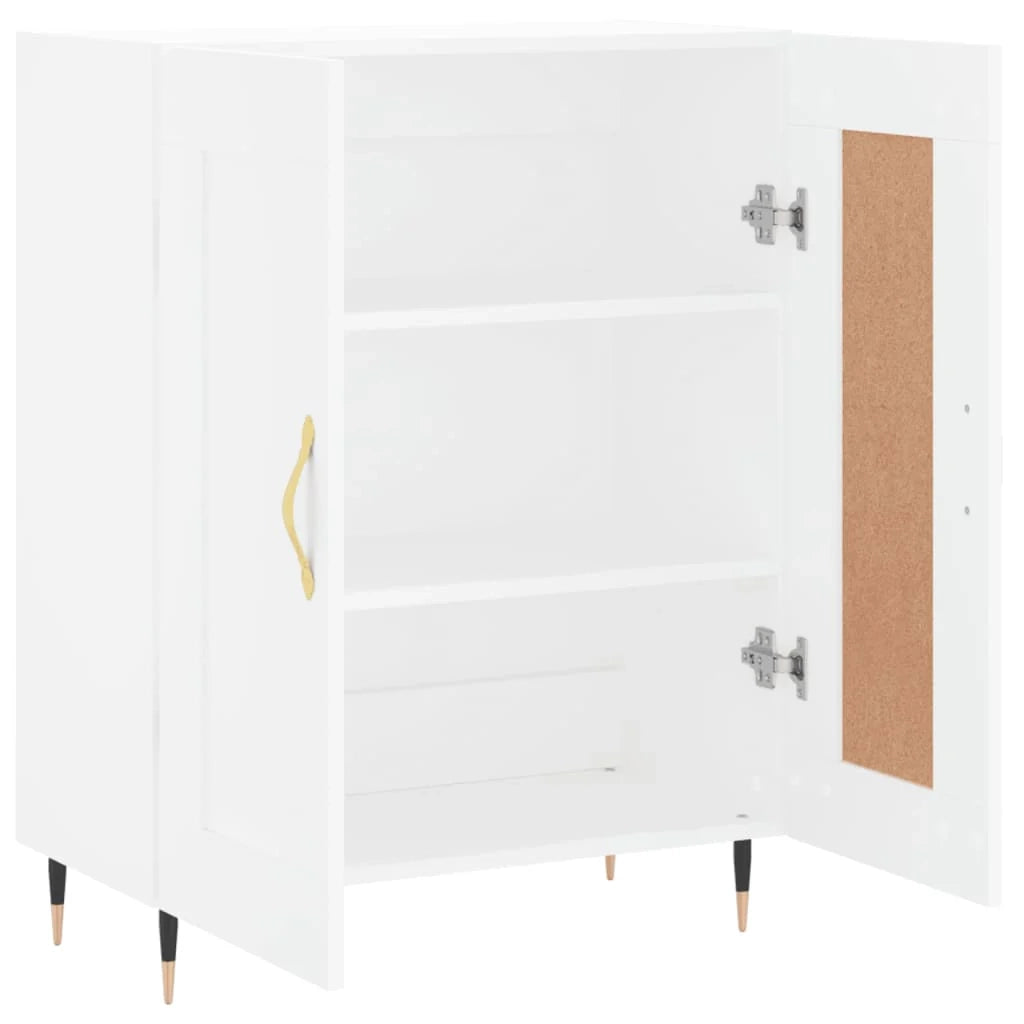 Buffet credenza cassettiera mobiletto mobile contenitore organizer per cucina soggiorno salotto 69,5 x 34 x 90 cm legno ingegnerizzato bianco 02_0030439