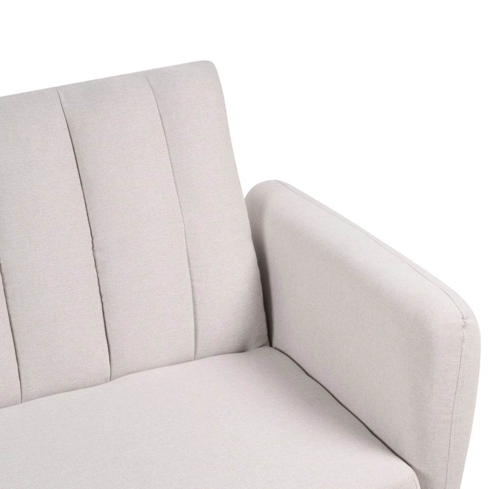 Divano letto 3 posti in tessuto beige Tappezzeria Elegante Glam Moderno Soggiorno Camera Da Letto