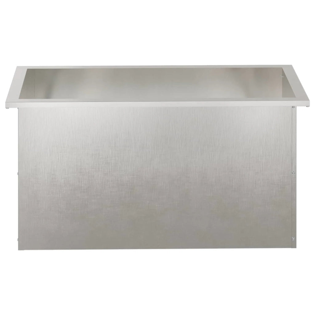 Fioriera da giardino con LED Argento 40 x 80 x 40 cm 8008162