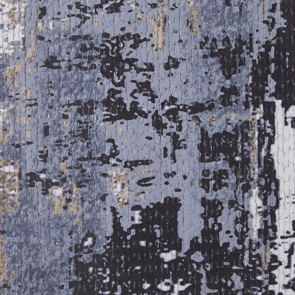 Tappeto in poliestere Multicolore motivo astratto in cotone fatto a mano fiocchi 140 x 200 cm anticato fatto a mano con nappe