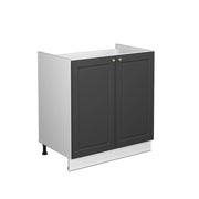 Mobile lavello cucina Fame-Line Antracite-oro/Bianco 80 cm senza piano di lavoro Vicco