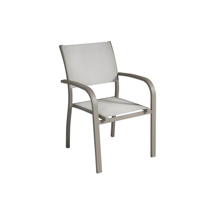 Set di due Sedie in alluminio Viareggio MOIA tortora