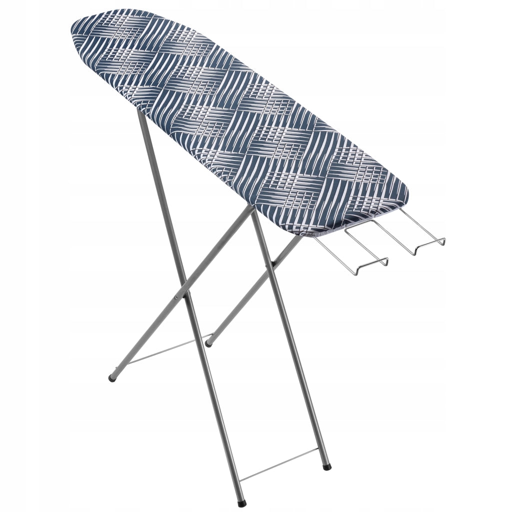 Asse da stiro pieghevole KADAX 104x30 cm con supporto per ferro da stiro, leggera e compatta.