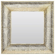 Specchio da parete da appendere a parete cornice decorativa quadrata dorata da 60 cm elemento di o