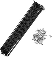 Manubri per bicicletta da montagna in acciaio nero, 14G, 230mm, 36 pezzi