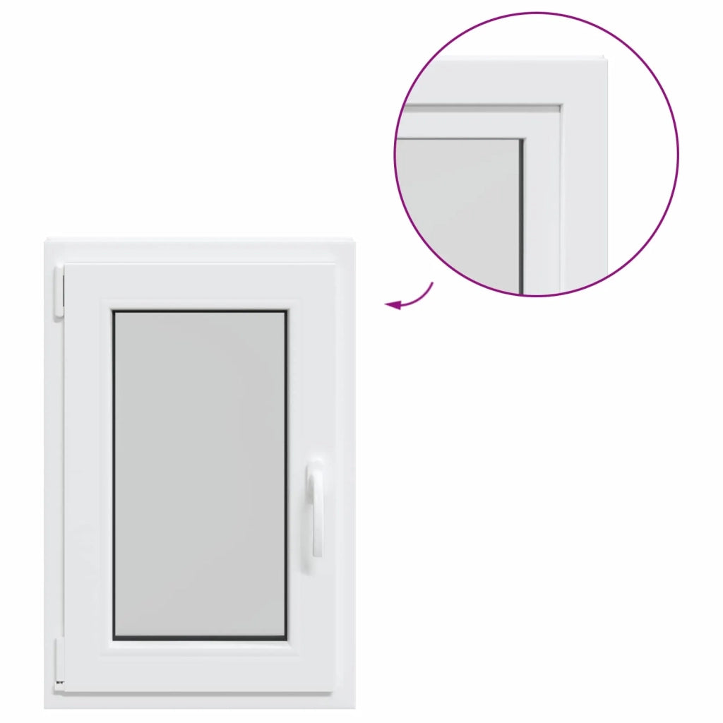 Finestra per Soffitta RISOR 50 x 75 cm PVC e Vetro Bianco CFW1378344