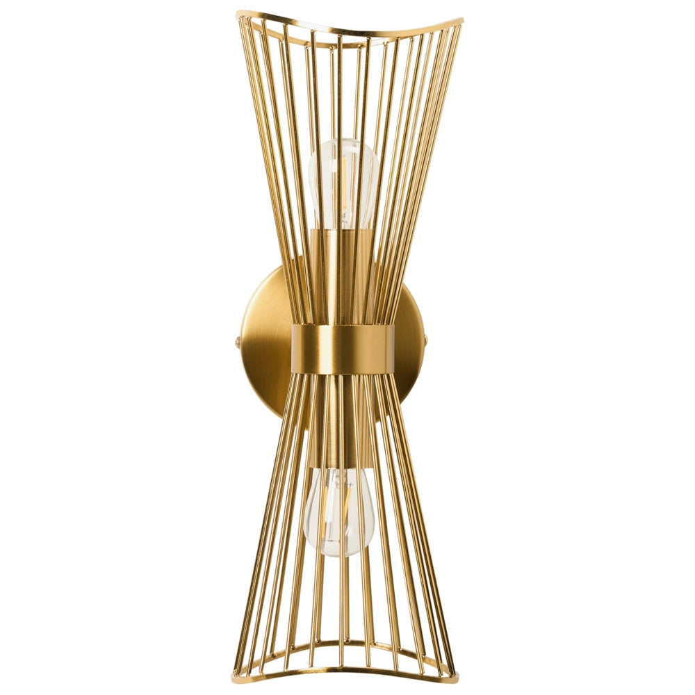 Lampada da parete oro LED in metallo in stile moderno per soggiorno