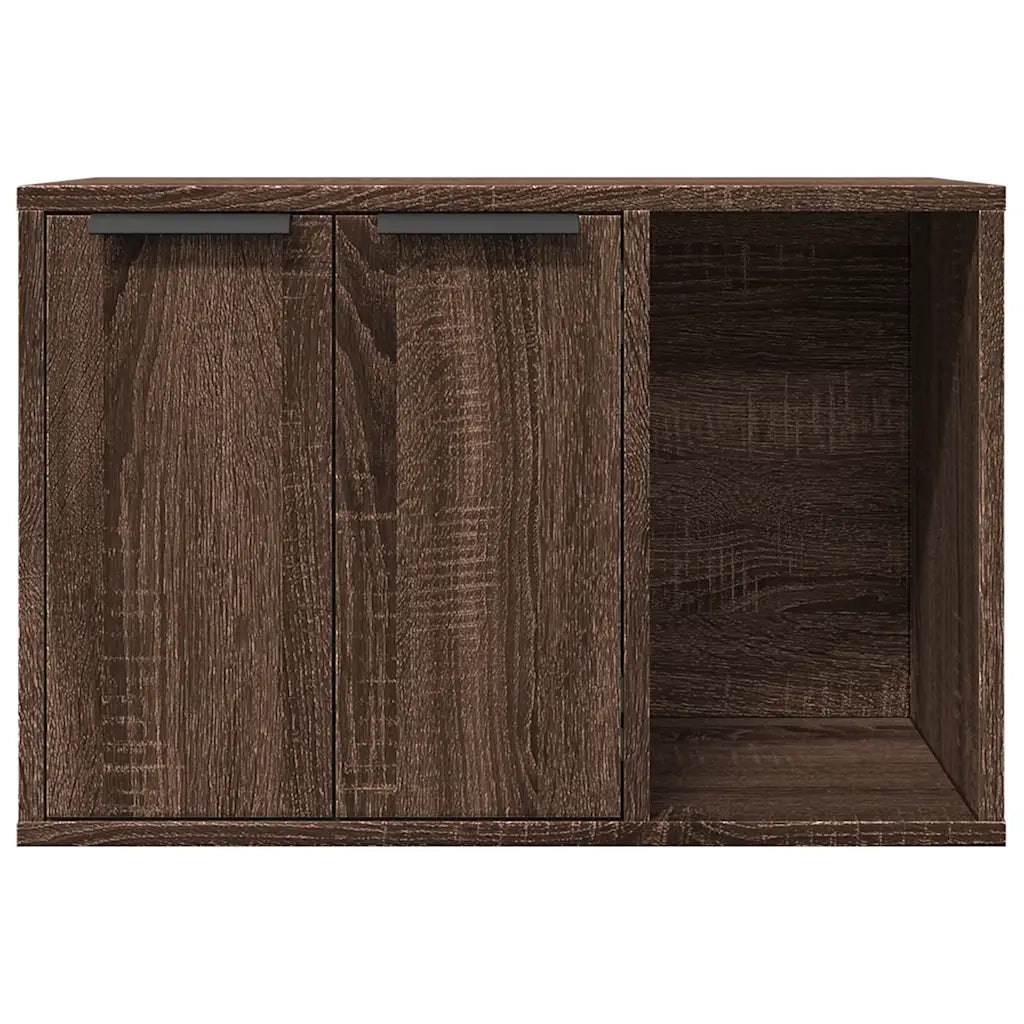 Recinto Lettiera Gatti Rovere Marrone 60x40x40 cm in Truciolato