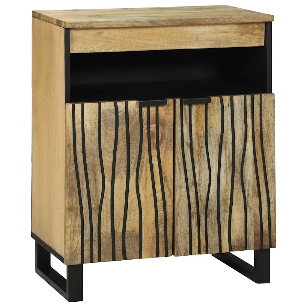 Credenza | Madia | Buffet da pranzo | Armadio da pranzo Marrone 60 x 33 x 75 cm legno massello di mango