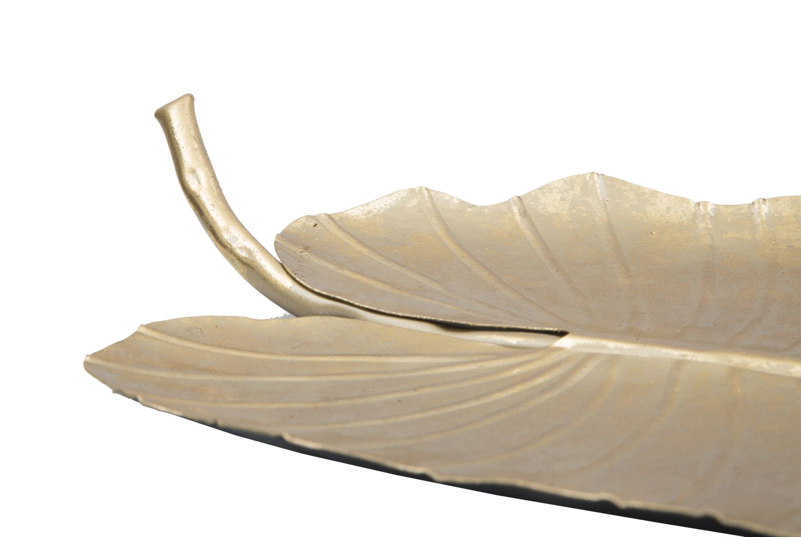 Svuota Tasche Foglia Glam 23x2x35,5 cm in Ferro Oro