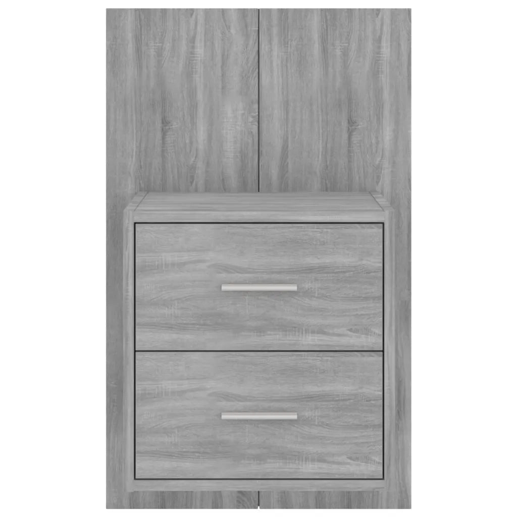 Comodino a Muro-Tavolino da notte sospeso Grigio Sonoma 585584