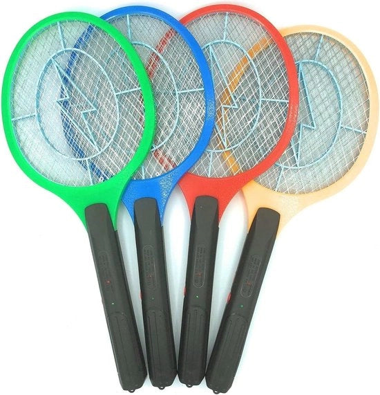 Rackette elettrico caricabile con lampada per zanzare, zecche e insetti - Casa e campeggio