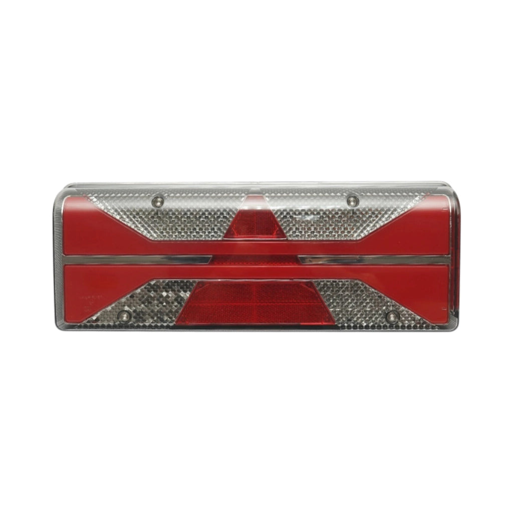 Luce freno posteriore destra LED camion 24V, 7 pin ASS2.1+4x2 con illuminazione targa, allarme retromarcia 400x153x88m