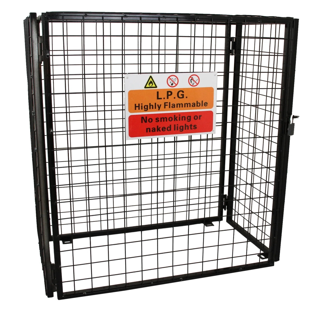 Gabbia Metallica per 3 Bombole del Gas da 19kg in Acciaio Galvanizzato 920mm