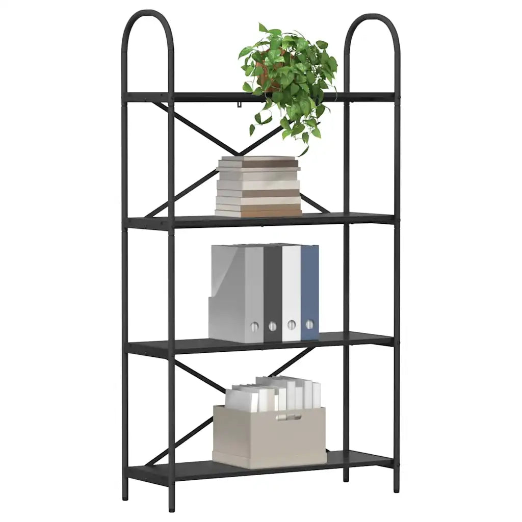 Libreria Rovere Nero 80 x 30 x 146 cm Legno multistrato 879893