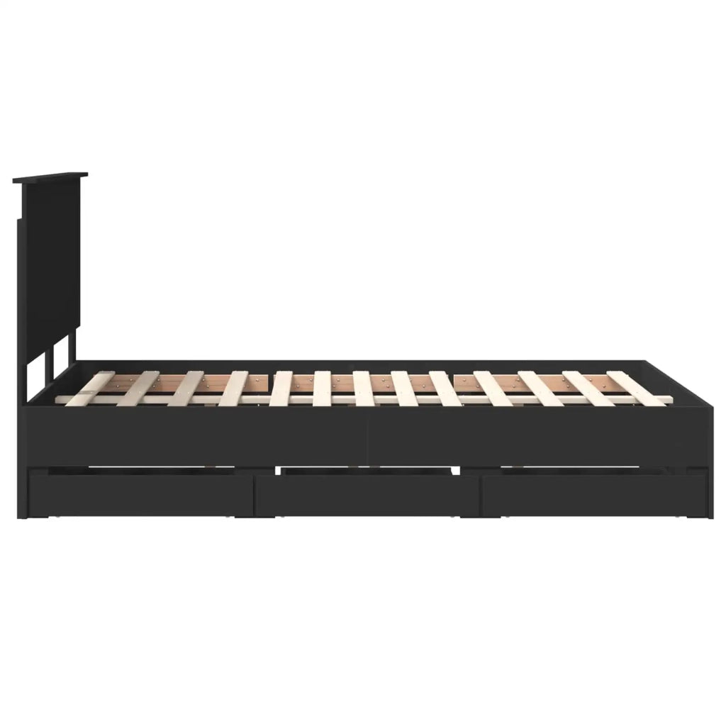 Struttura del letto Nero 120 x 190 cm Legno Ingegnerizzato 3411139