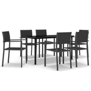 Set da pranzo da giardino nero da 7 pezzi 02_0013995