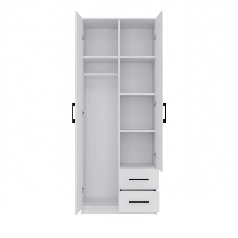 Armadio ROMANA 80 con specchio bianco guardaroba