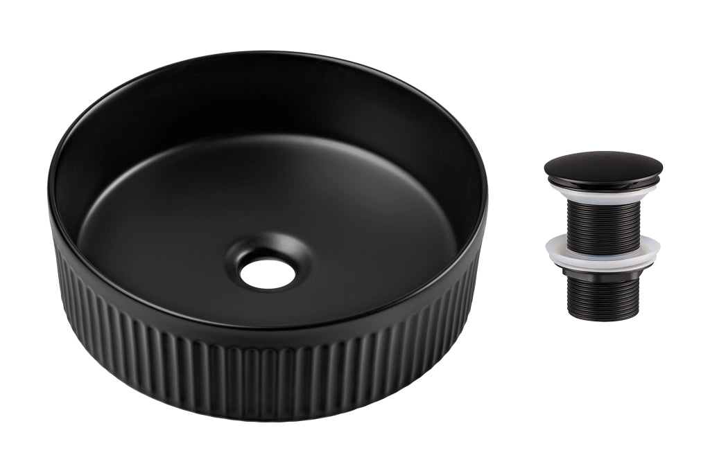 Set lavabo con tappo click-clack Lavabi da appoggio 36 x 1401 x 36 cm