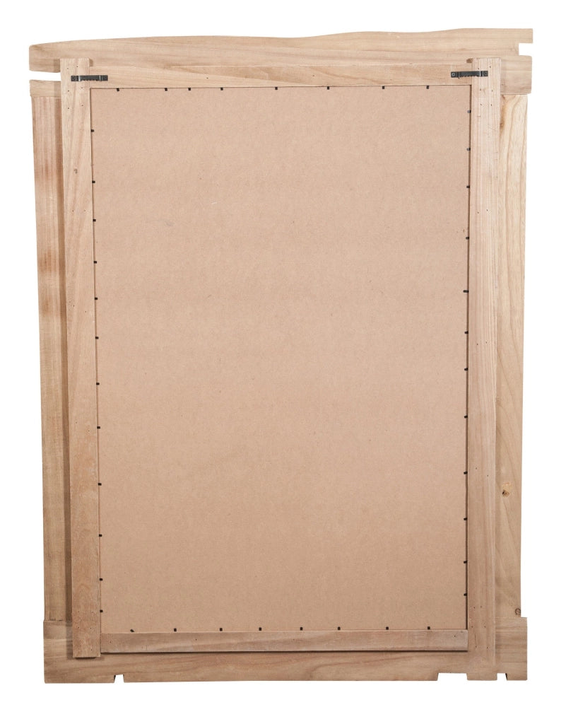 Biscottini Specchio da parete in legno massello L90xPR3,5xH120 cm. effetto antico dipinto