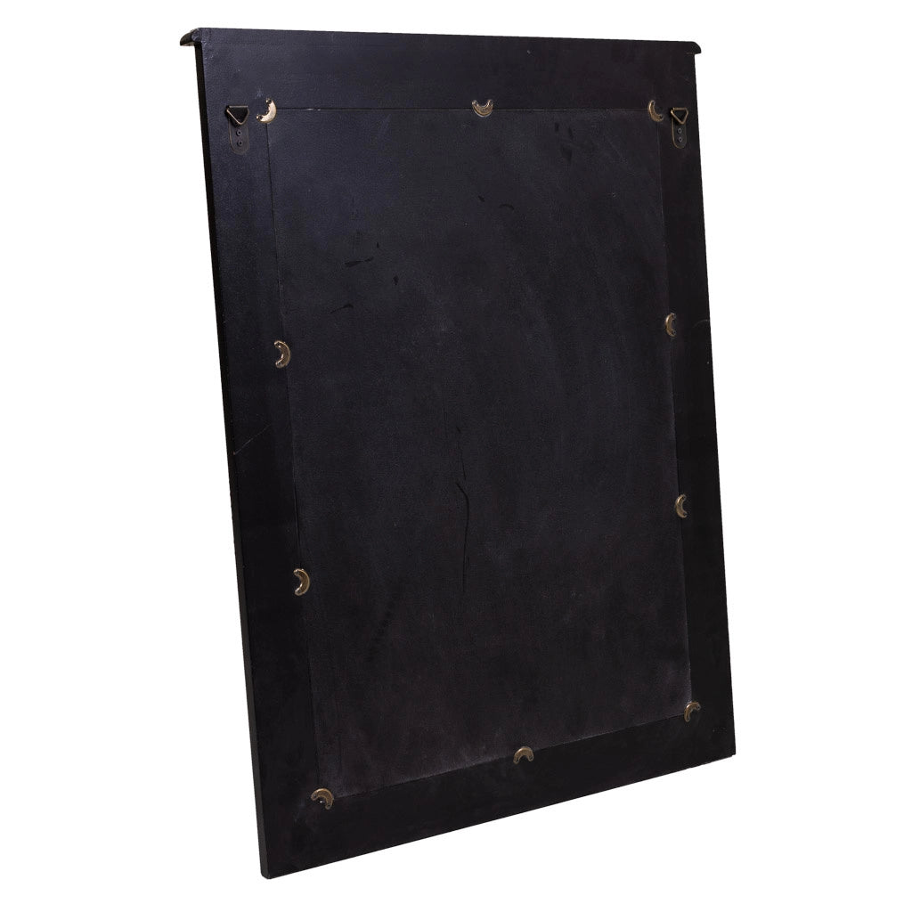Specchio in legno nero 70x03x90h