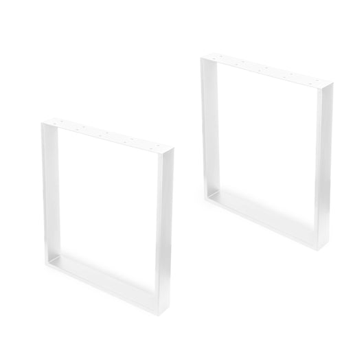 Set Gambe da Tavolo Square Rettangolari H720 Verniciato Bianco Acciaio Emuca