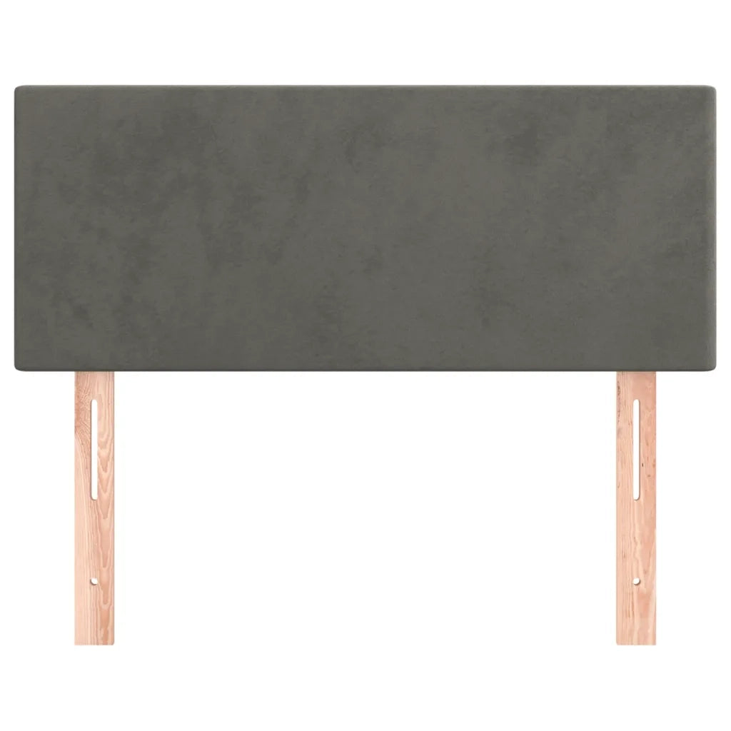 Testiera | Testata Grigio Scuro 90x5x78/88 cm in Velluto