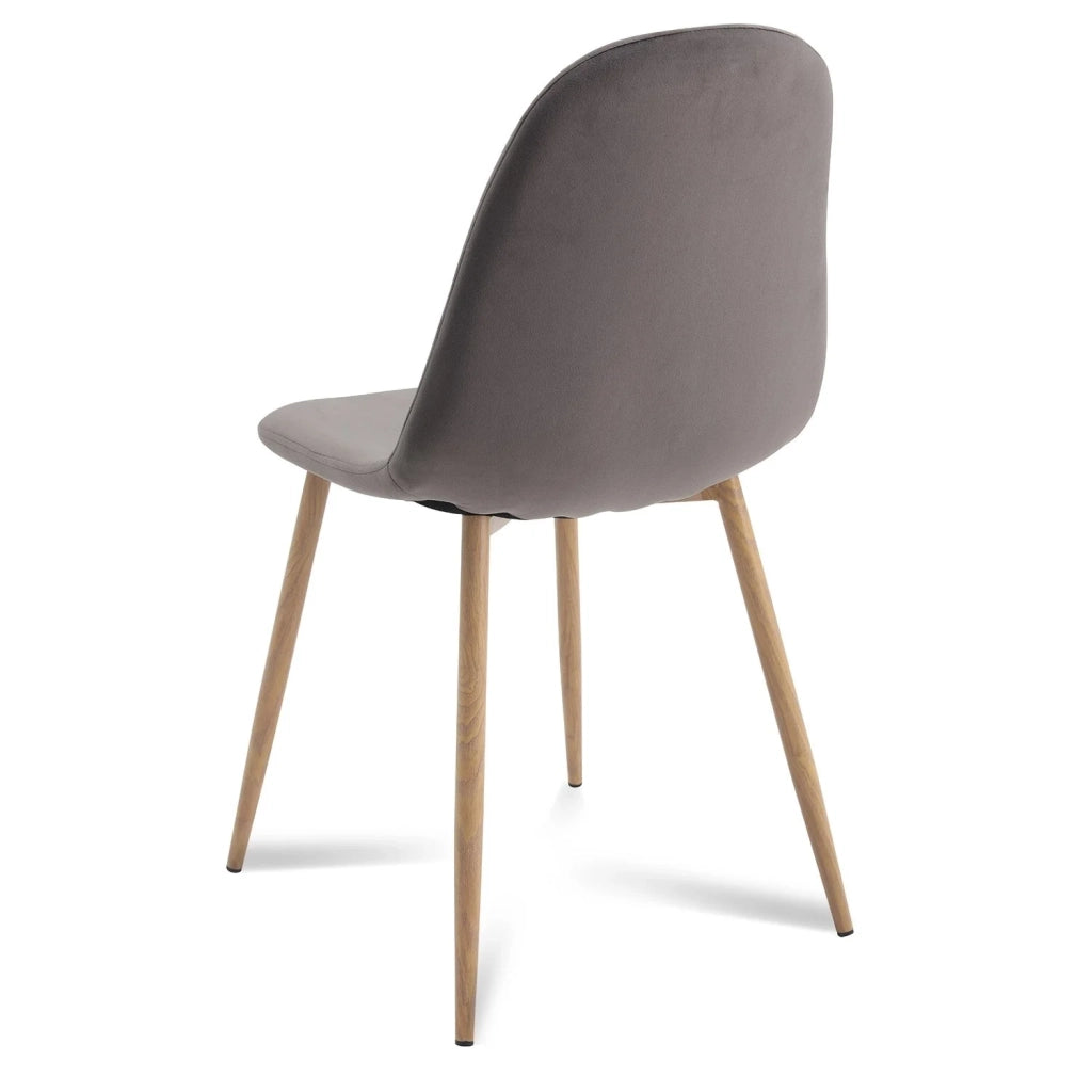 LÚZETE - SEDIA STENMARK GAMBE GRIGIE COLORE NATURALE