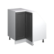 Mobile cucina angolare per sottotetto R-Line Antracite rustico/Bianco 75.6 cm con 1 porta Vicco