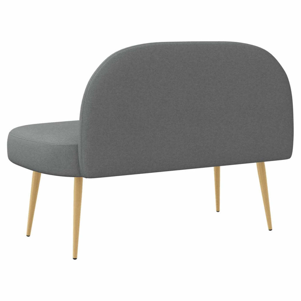 Panchina imbottita con schienale Grigio scuro 110 x 60 x 76 cm 42040757