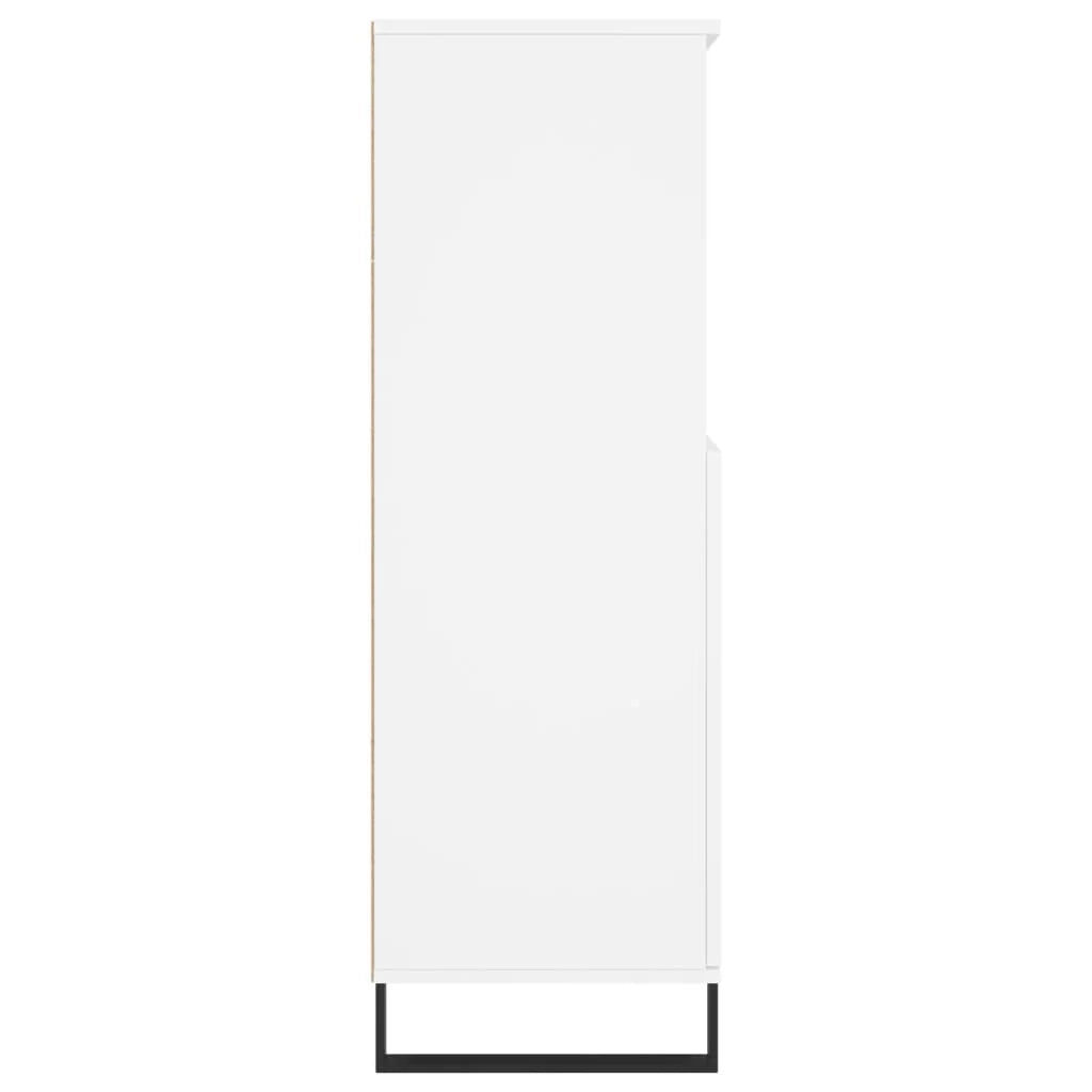 Buffet credenza cassettiera mobiletto mobile contenitore organizer cucina soggiorno salotto alto 60 x 36 x 110 cm legno ingegnerizzato bianco 02_0032468