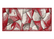 Tappeto Passatoia Cucina Corsia Retro Antiscivolo Disegno Universo By Suardi - 55x80 - Rosso