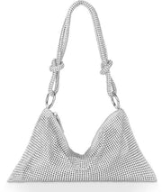 Clutch per donne con strass e glitter, borsa da sera crossbody con cristalli, tasche da braccio per matrimoni, feste e tempo libero (39 * 34 cm)