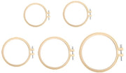 Set di bordurazione in legno flessibile da 5 pezzi - viti in acciaio inossidabile antiscivolo - canna in bambù duraturo - adatto per lavoro di bordurazione e artigianato - manico per bordurazione