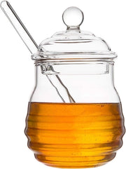 Contenitore in vetro per l'impastaggio con spatola per l'impastaggio - ideale per miele e sciroppo - 255 ml