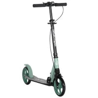 Monopattino Pieghevole per Adulti +14 Anni con Manubrio Regolabile Grandi Ruote da 20 cm Ammortizzatore e Doppio Freno in Alluminio, Verde
