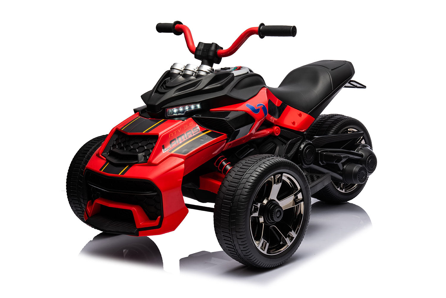 Mini Quad Elettrico per Bambini 3 Ruote 12V ATV 3.0 Rosso