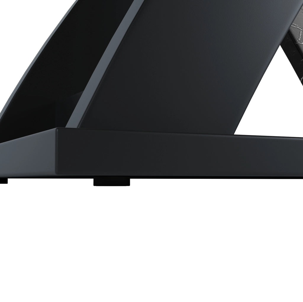 Tavolo da pranzo 120x80x75 cm allungabile; MDF e metallo; nero
