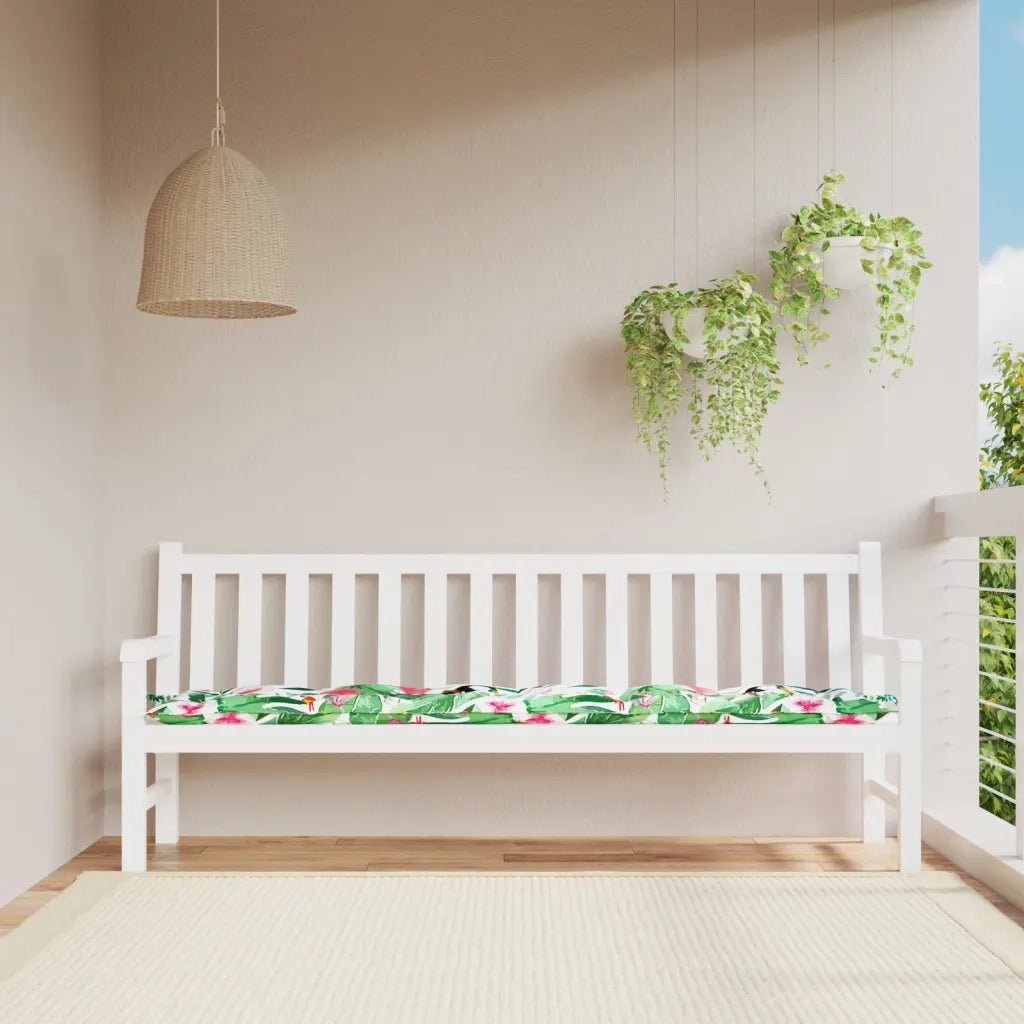 Cuscino per Panca | Cuscini per sedie da Giardino Multicolore 200x50x7cm in Tessuto
