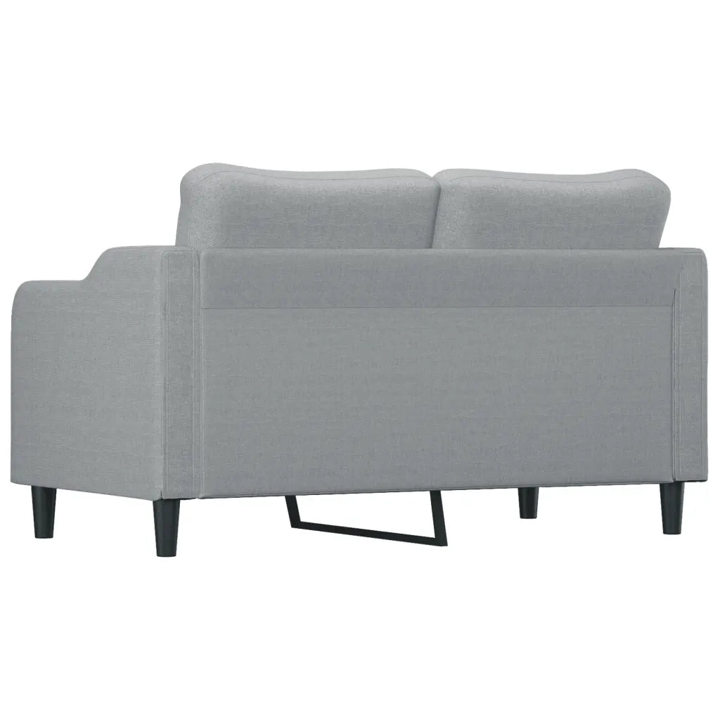 Divano | Divano da soggiorno | Sofa a 2 Posti Grigio Chiaro 140 cm in Tessuto