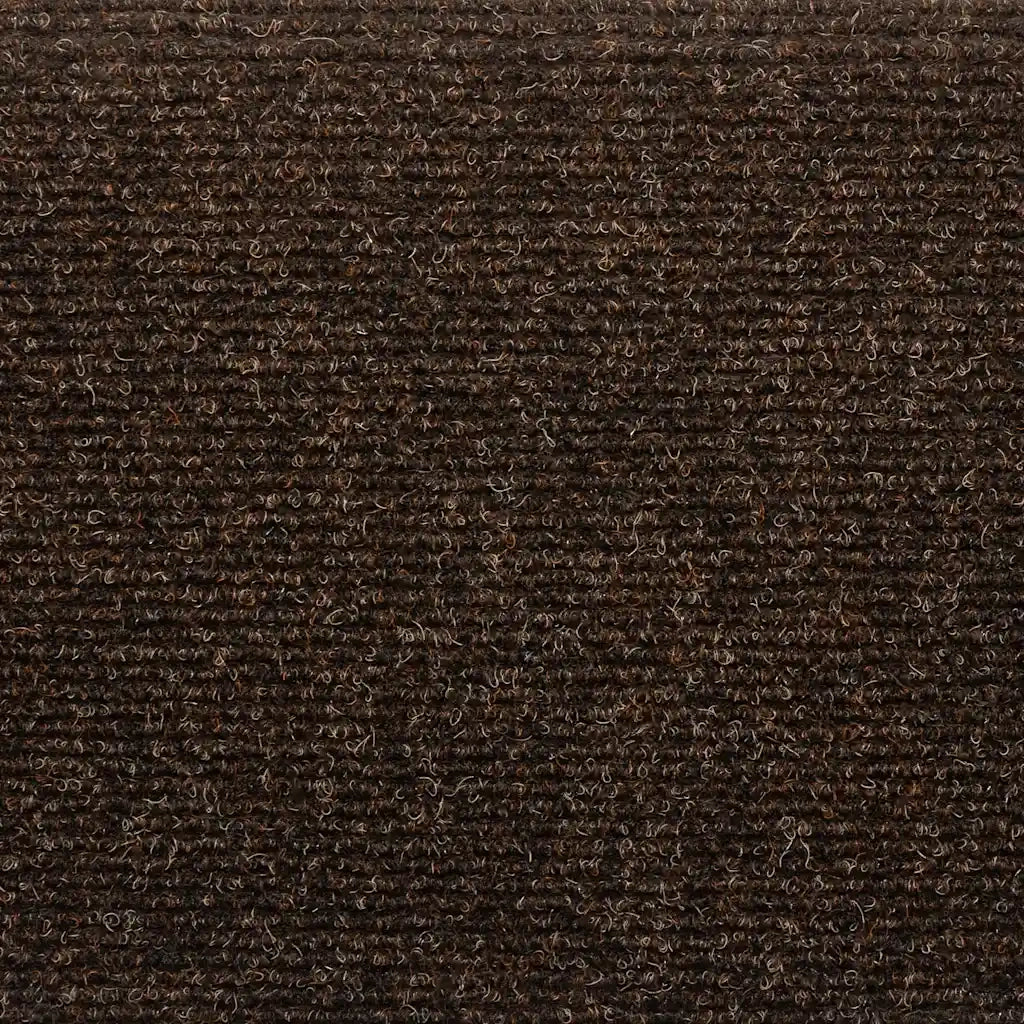 Tappetini per scale autoadesivi 15 pz 65x21x4 cm marrone semicircolari grandi 322351