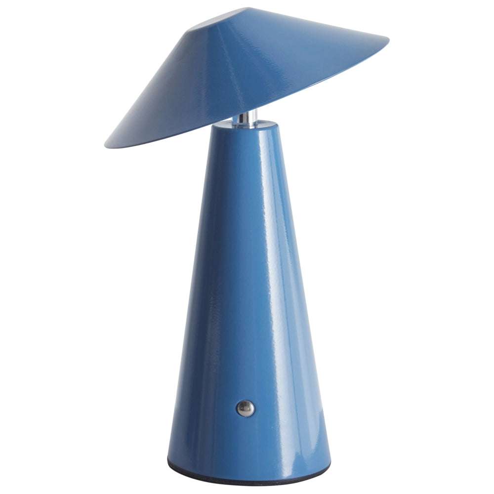 Lampada da tavolo blu a LED senza fili in ferro per interni Fungo moderno minimalista